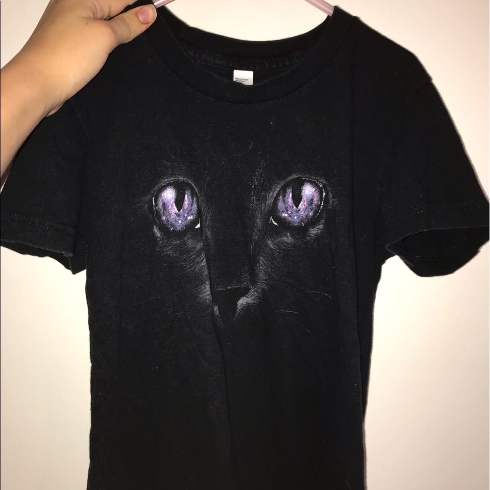 space cat eye tshirt